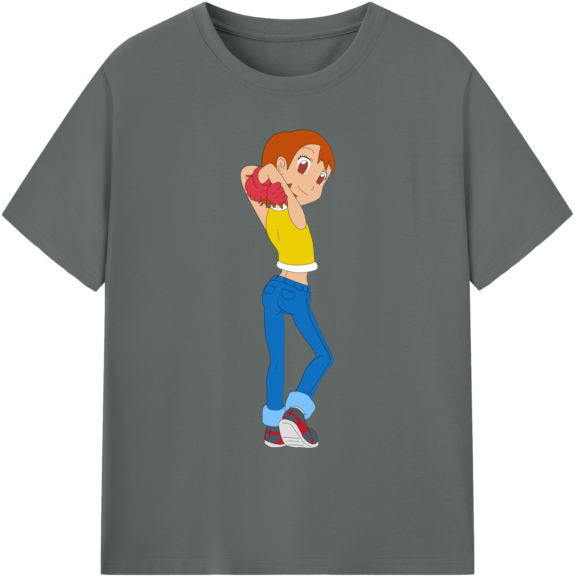 （画像用） Digimon デジタルモンスター/デジモン 綿100％ メンズ半袖Tシャツ｜肌触りやわらか＆通気性